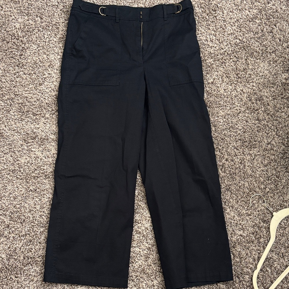 White House Black Market Wide Leg Black Pants